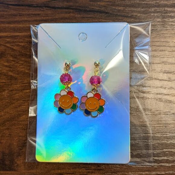 ☮️✌️Hippie Flower Earrings - Picture 6 of 7